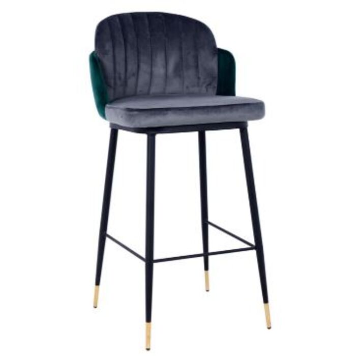 Sgabello Jonas Grigio e Verde - immagine 2