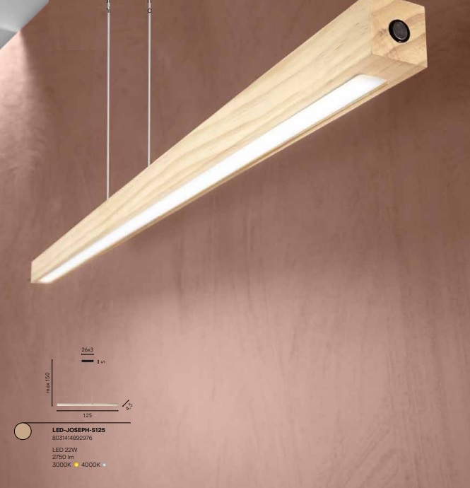 Sospensione Joseph in legno - immagine 2