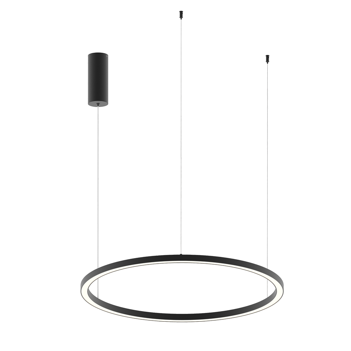 Sospensione Led Hoop nero 80cm