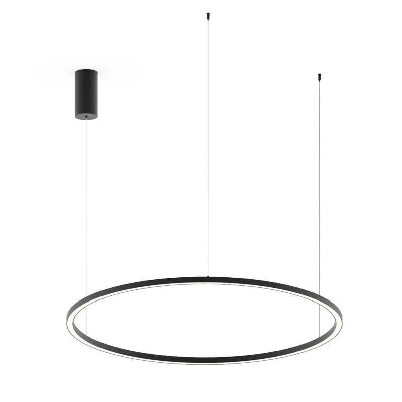 Sospensione Led Hoop nero 120cm - immagine 3