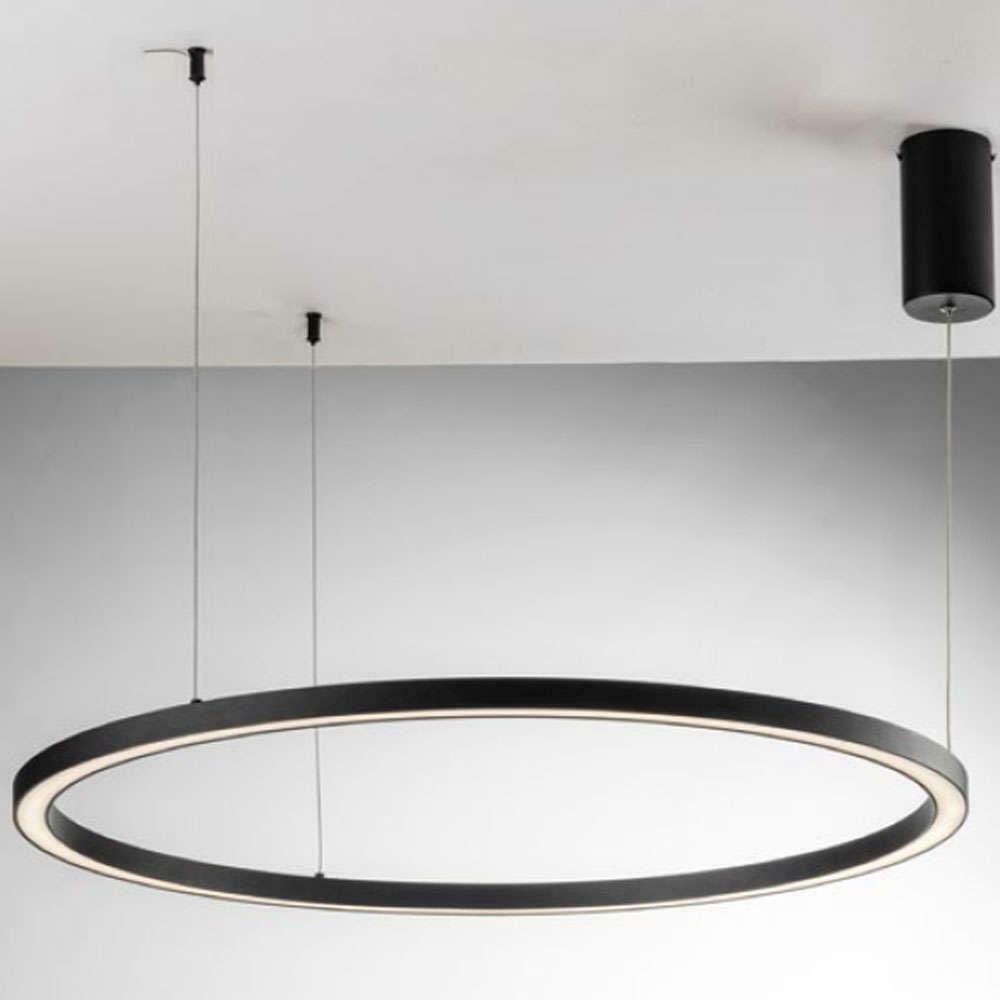 Sospensione Led Hoop nero 120cm