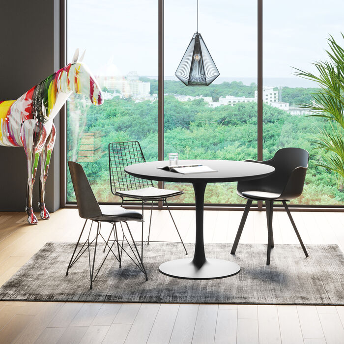 Tavolo tondo simply black Ø110cm - immagine 2