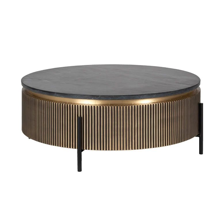 tavolino tondo dog gold