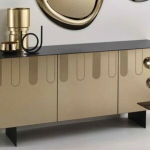 Madia specchio bronzo gocce