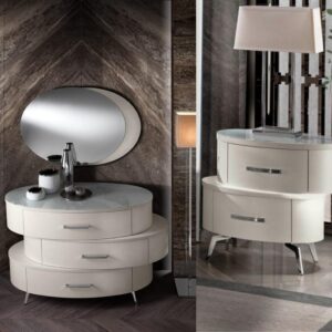 como e comodini + specchio white omaggio