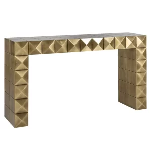 Consolle CubiRich oro spazzolato