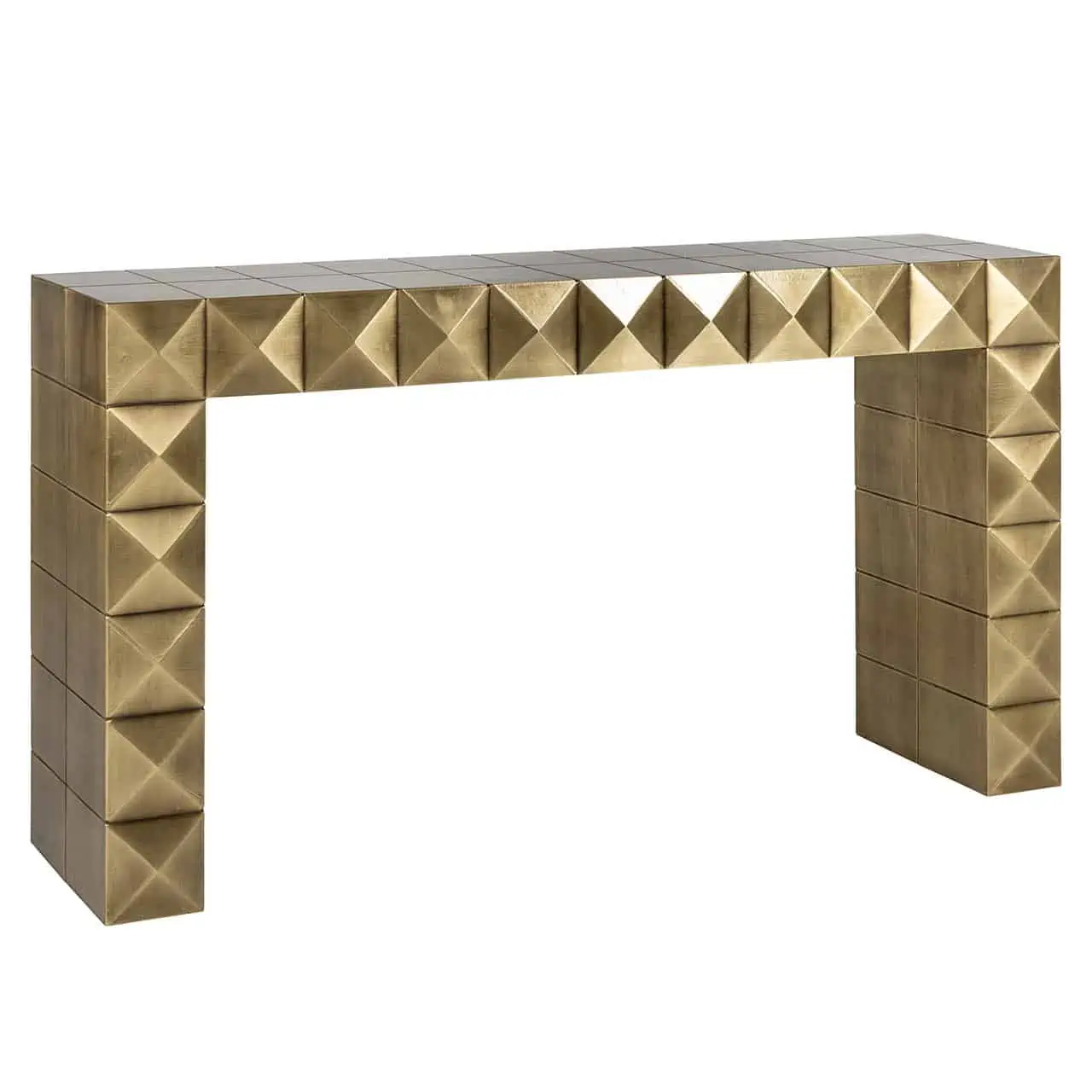 Consolle CubiRich oro spazzolato