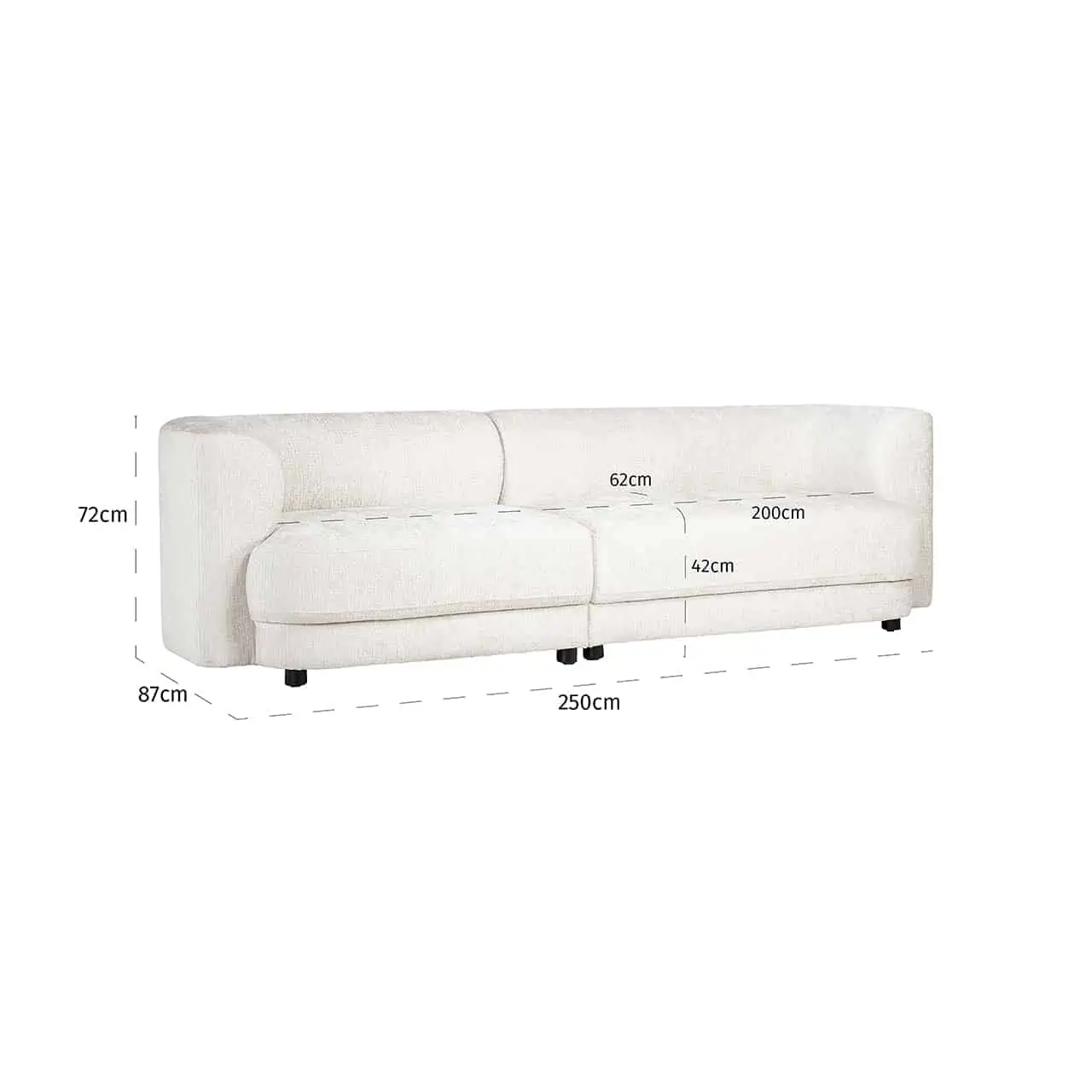 Divano Fusion crema - immagine 5