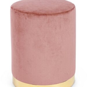 Pouf pink gold Ø35