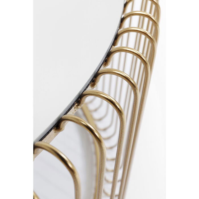 Set 2 Tavolini ottone e specchio K Ø70/60 cm - immagine 2