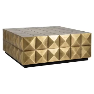 Tavolino CubiRich oro spazzolato