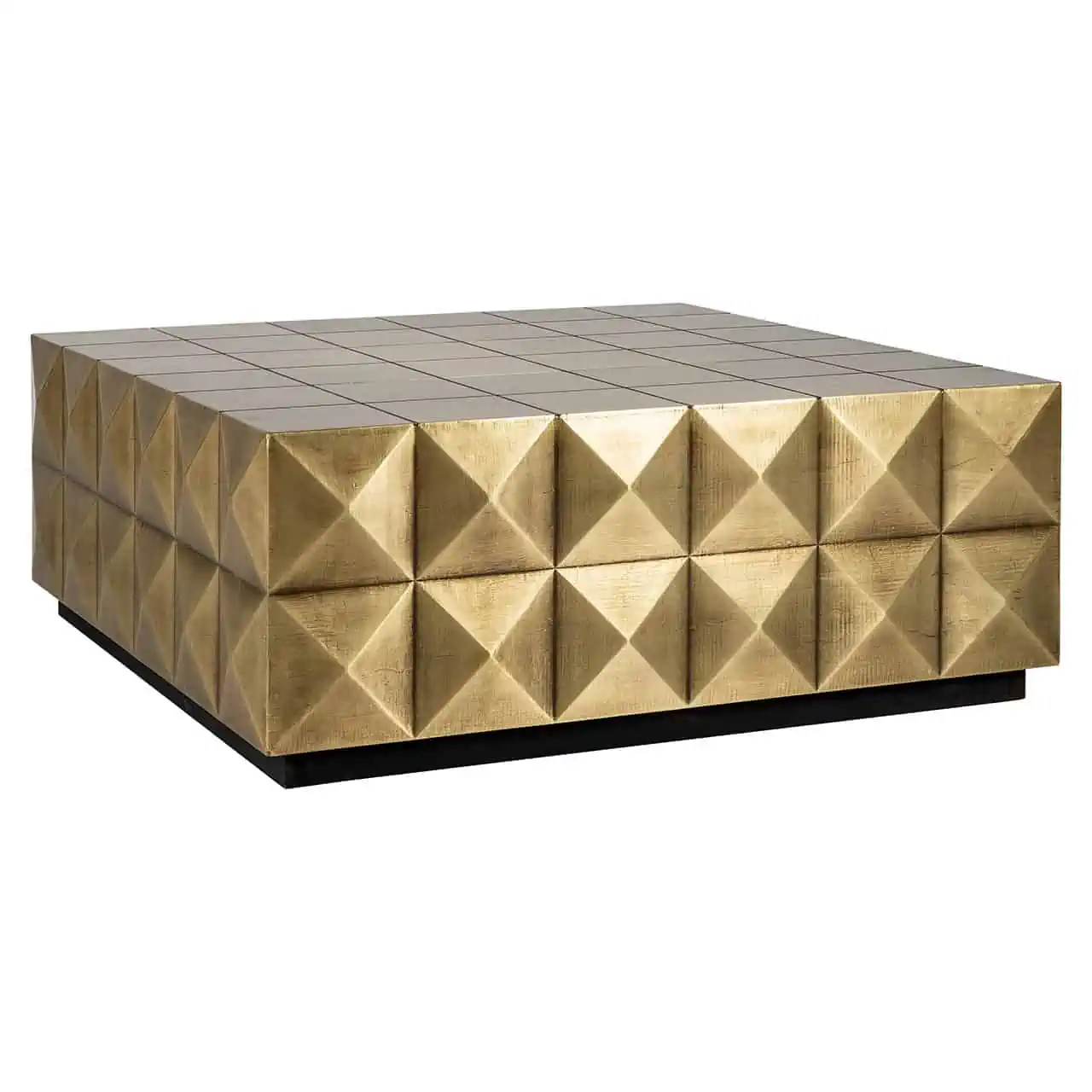 Tavolino CubiRich oro spazzolato