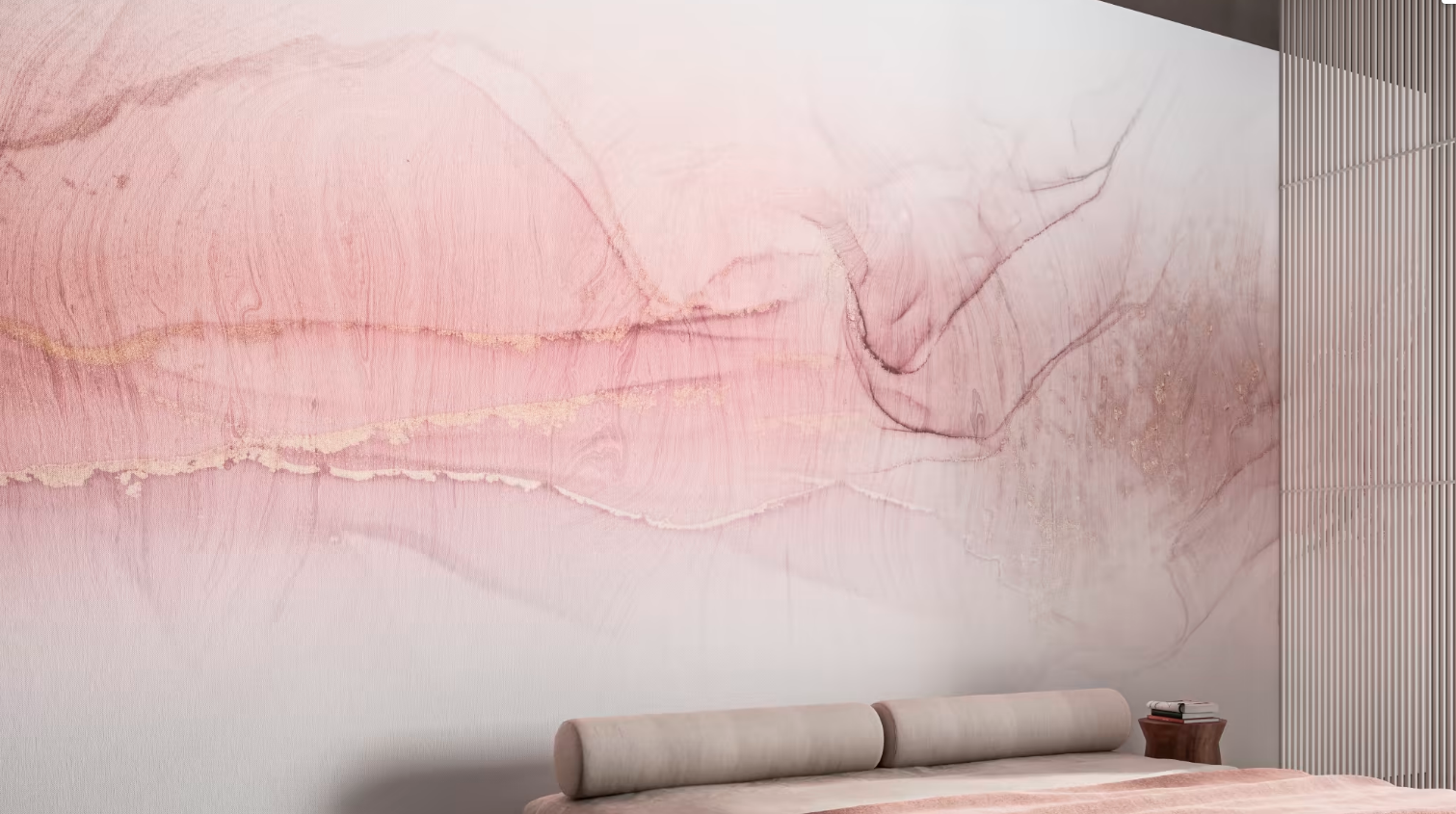 Carta da Parati ''marble pink''