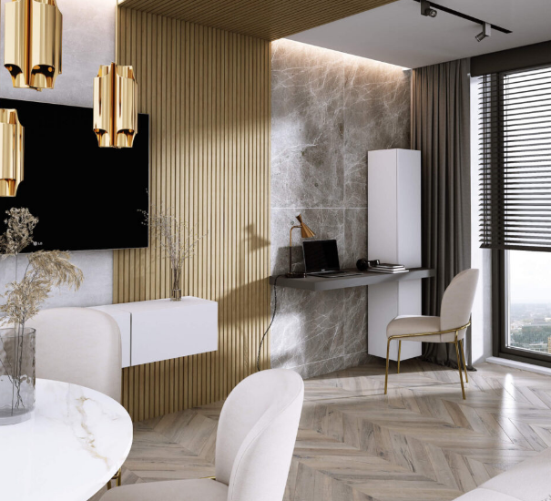 Pannelli minimal rovere oro - immagine 3
