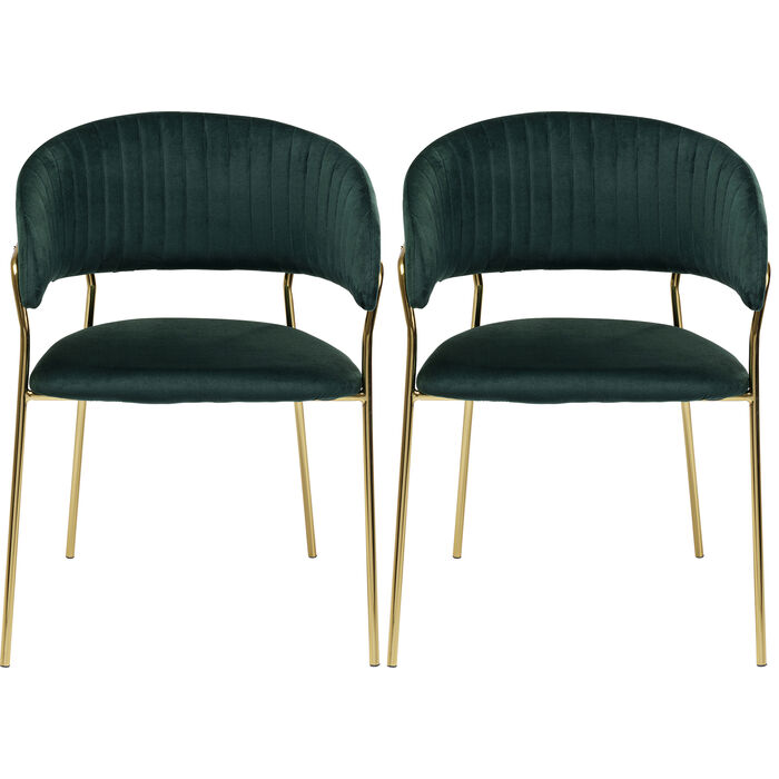 Sedia verde e oro - immagine 6