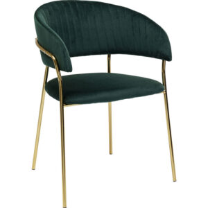 Sedia verde e oro