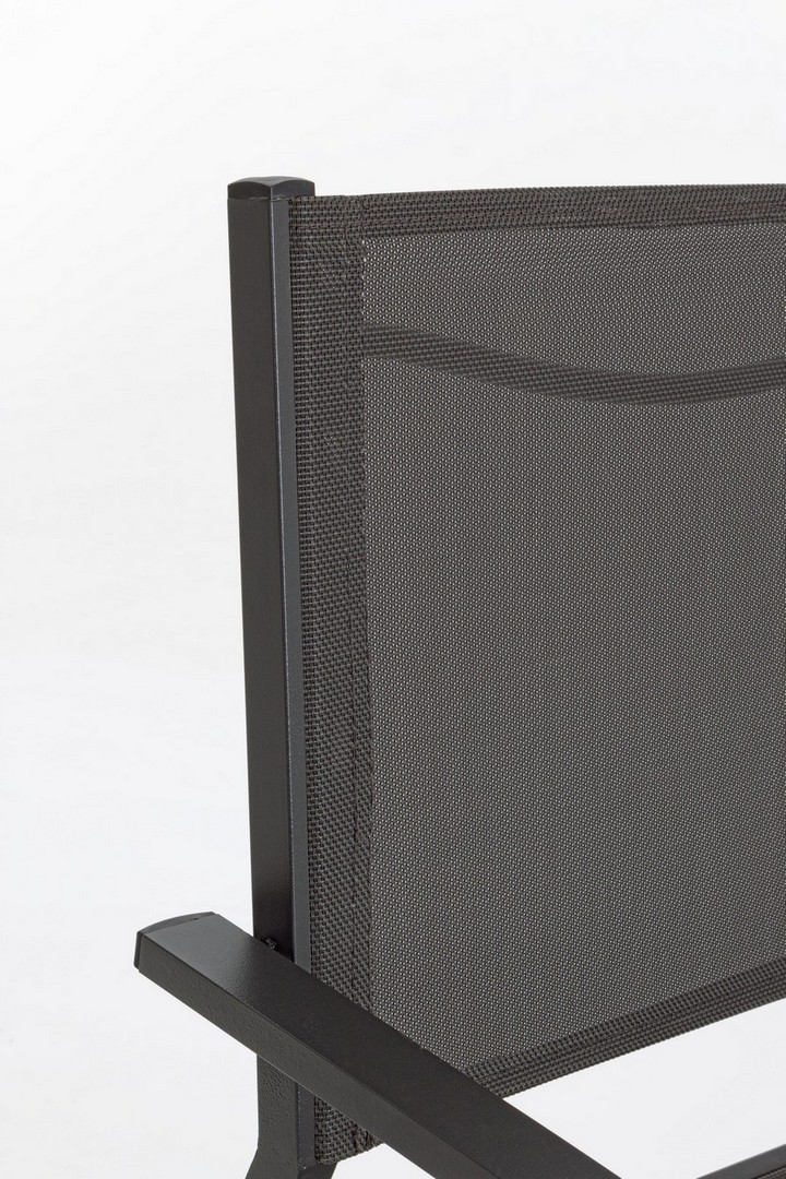Set 6 sedie con bracciolo per esterno Hide antracite - immagine 5