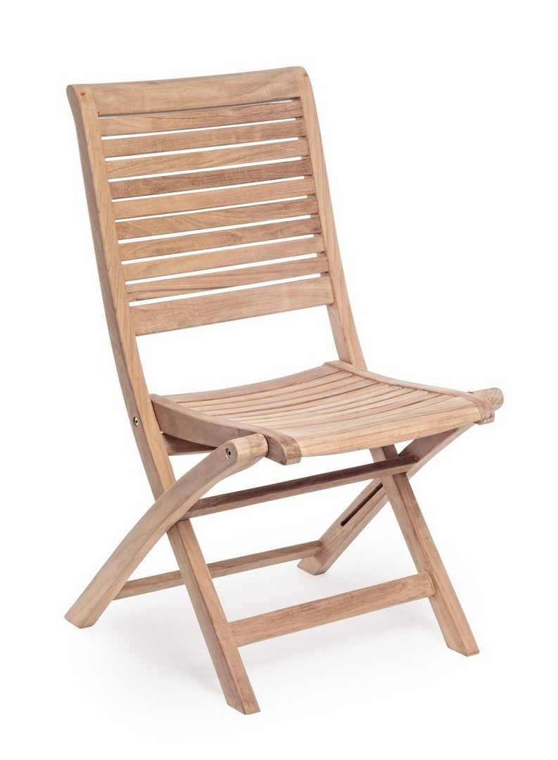 Coppia sedie in legno per esterno