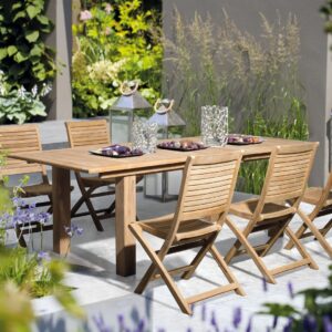 Tavolo in legno per esterno allungabile 180-240X100