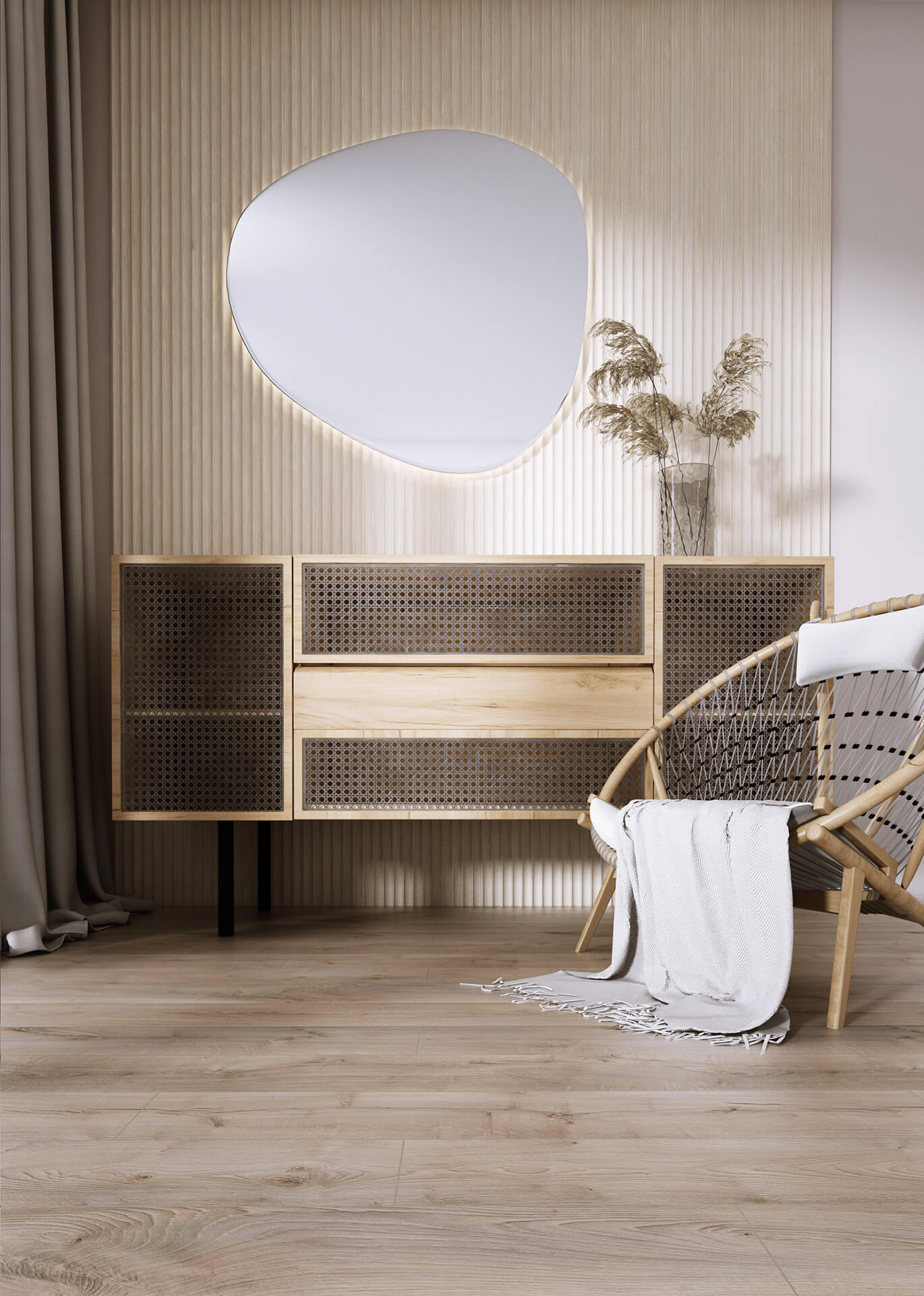 Pannelli collezione Onda Rovere bianco - immagine 3