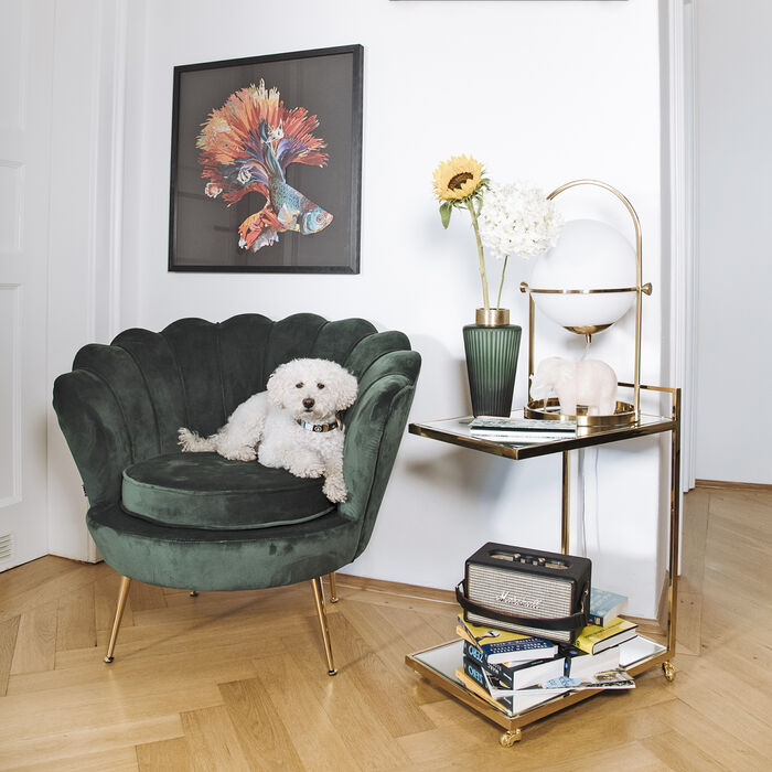 Poltrona fiore Lilly verde