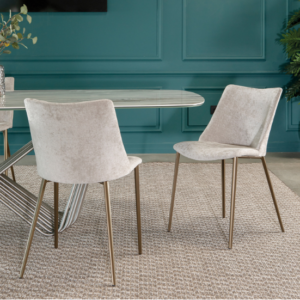 Sedia Agata bronzo e beige Tonin casa