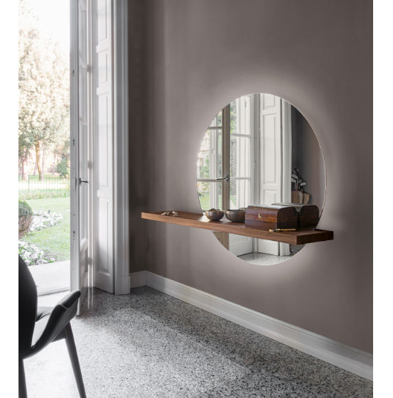 Specchio bronzato Sunset con ripiano porta oggetti Tonin casa - immagine 3