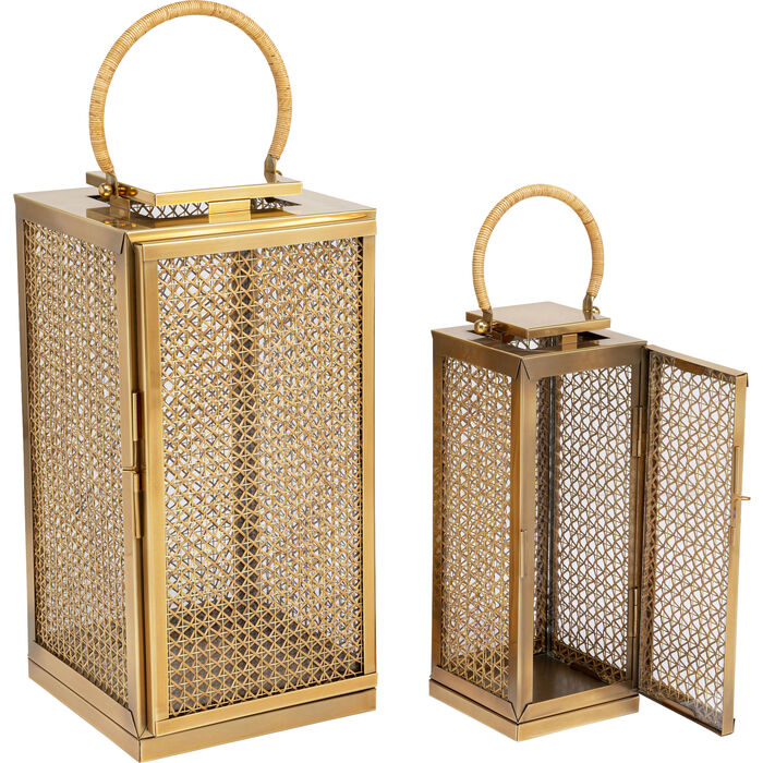 Coppia lanterne ottone