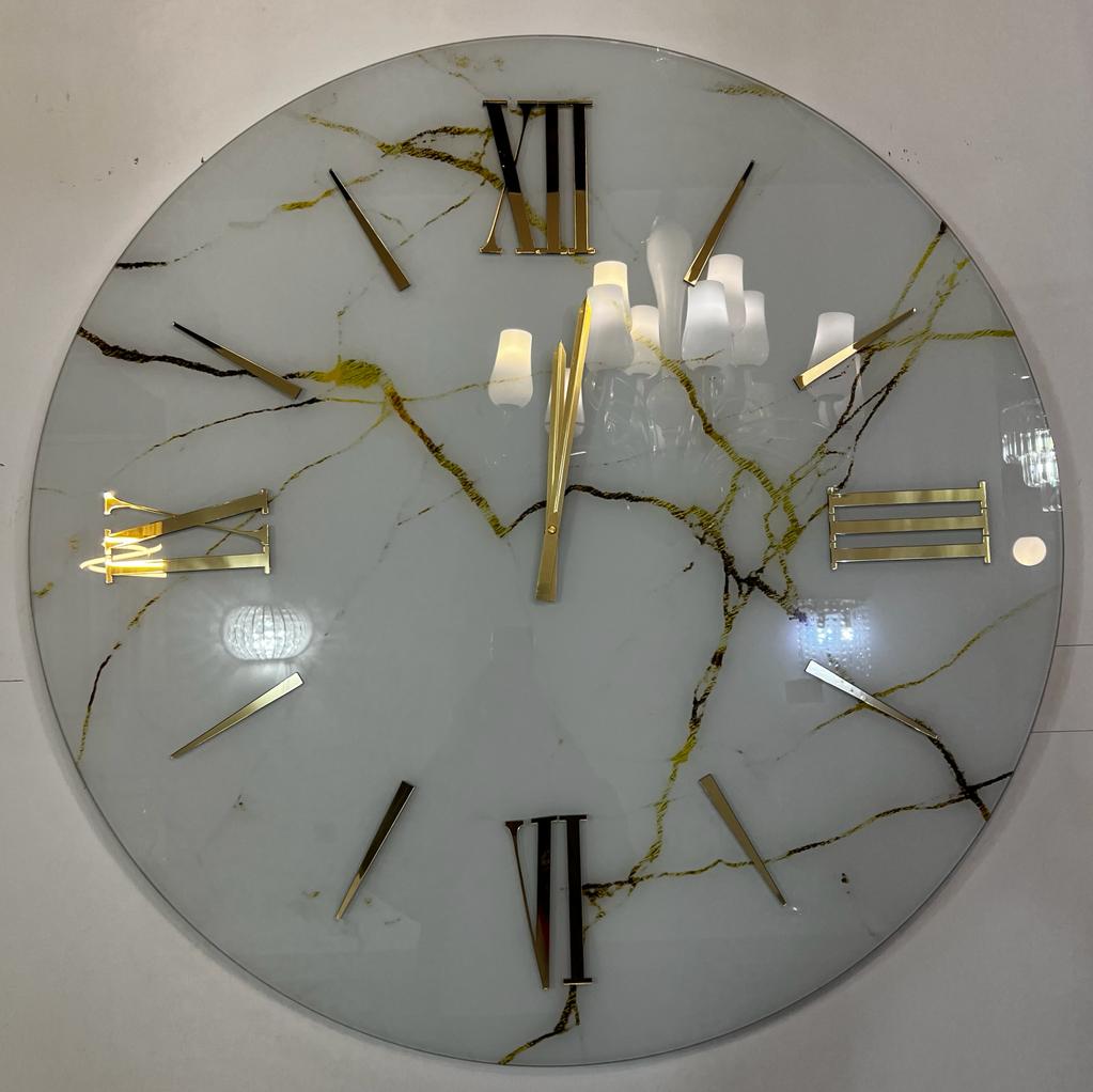 Orologio Marble vetro 80⌀