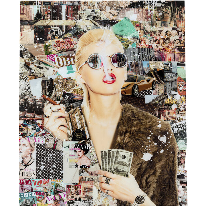 Quadro in vetro Pop manifest