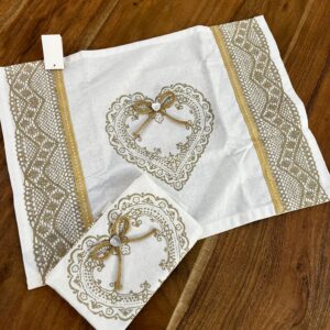 Tovaglietta shabby cuore