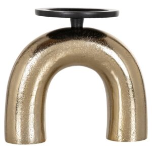 porta candele oro