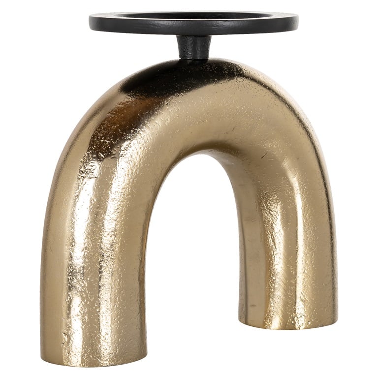 porta candele oro alto