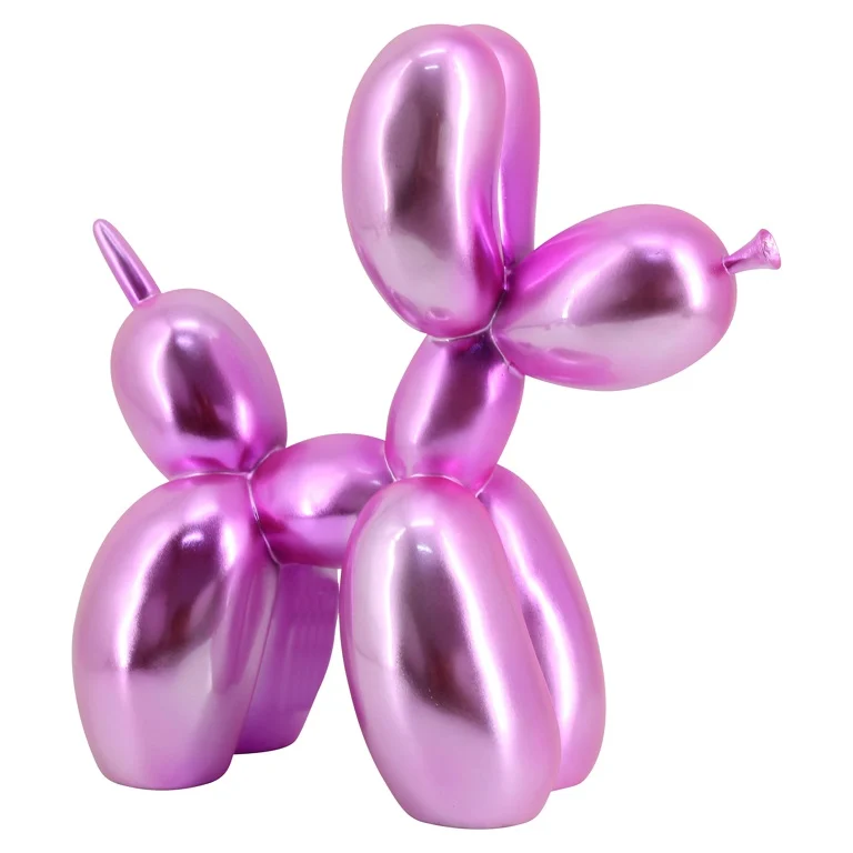 Dog balloon rosa