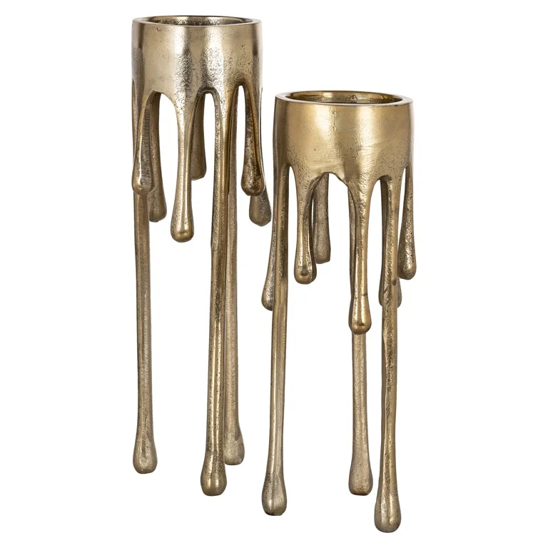 Portacandele colato gold