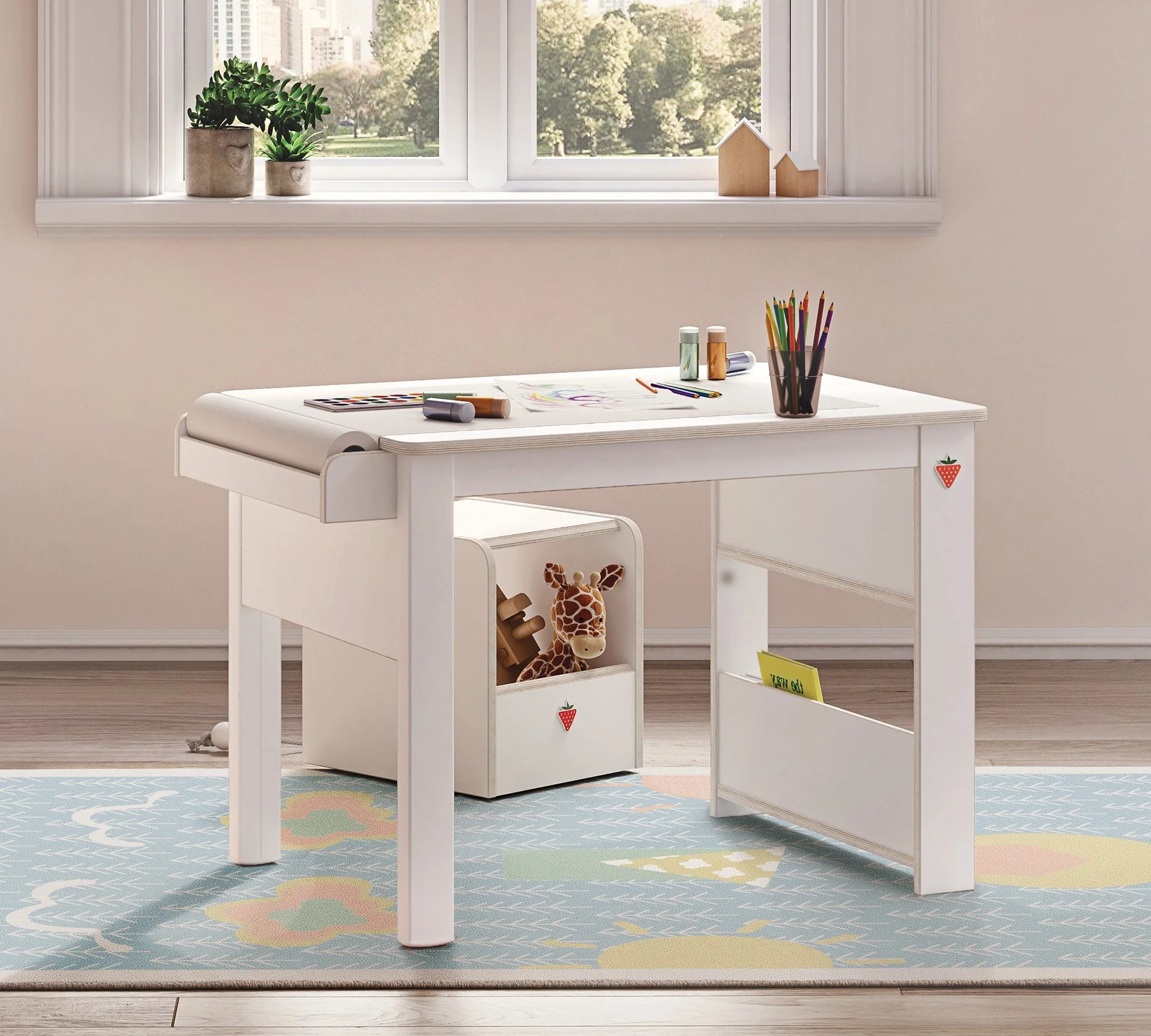 Mini scrivania Montini white - Brighter Home