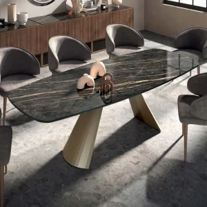 Tavolo fisso Milano noir desir lucido
