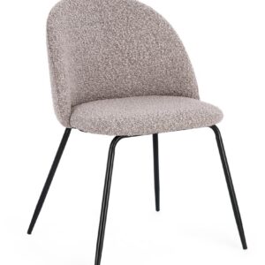 Sedia mio boucle visone/nero