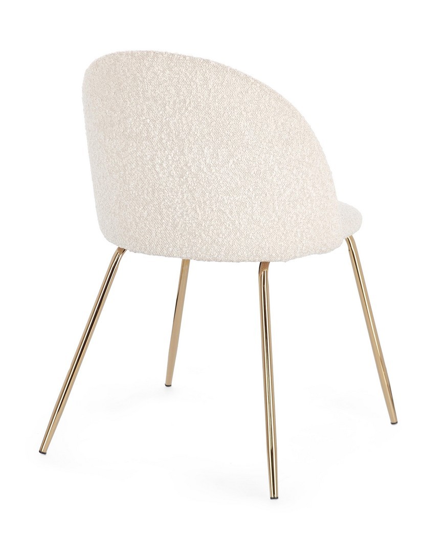 Sedia mio boucle avorio/oro - immagine 3