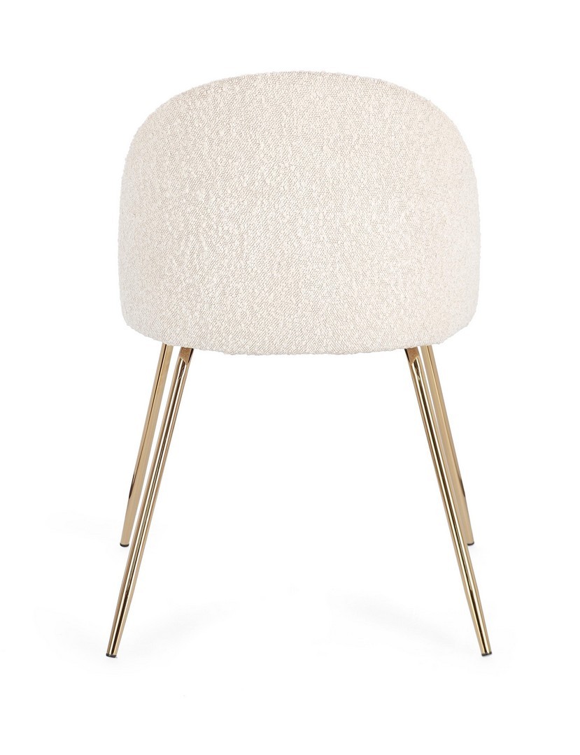 Sedia mio boucle avorio/oro - immagine 2