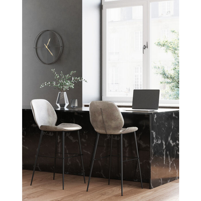 Sgabello Luna grigio