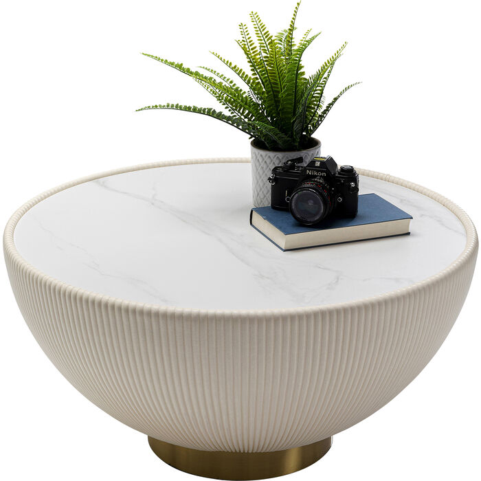 Tavolino infinity bianco Ø71cm - immagine 3