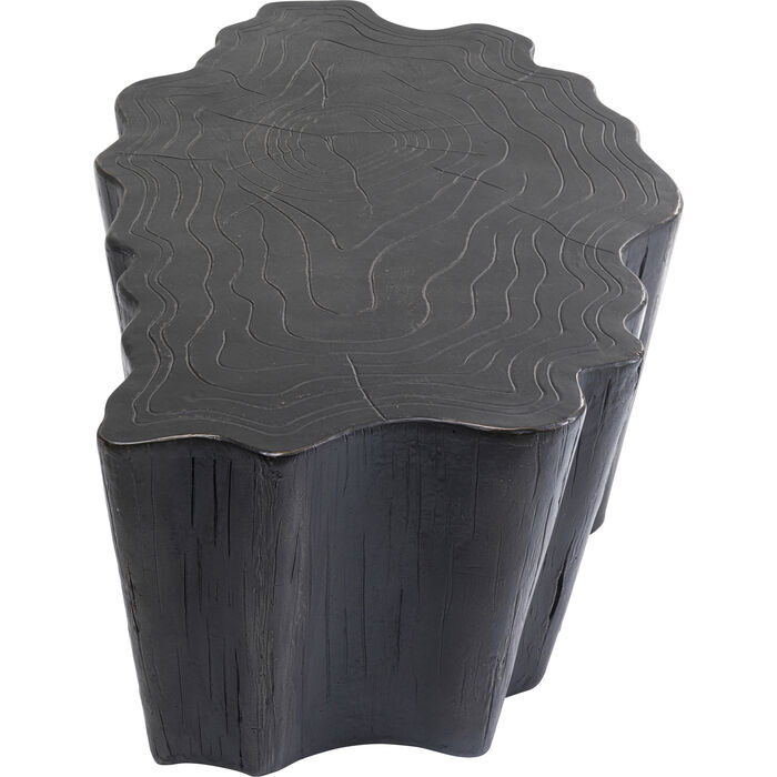 Tavolino tronco nero 119x68cm - immagine 4