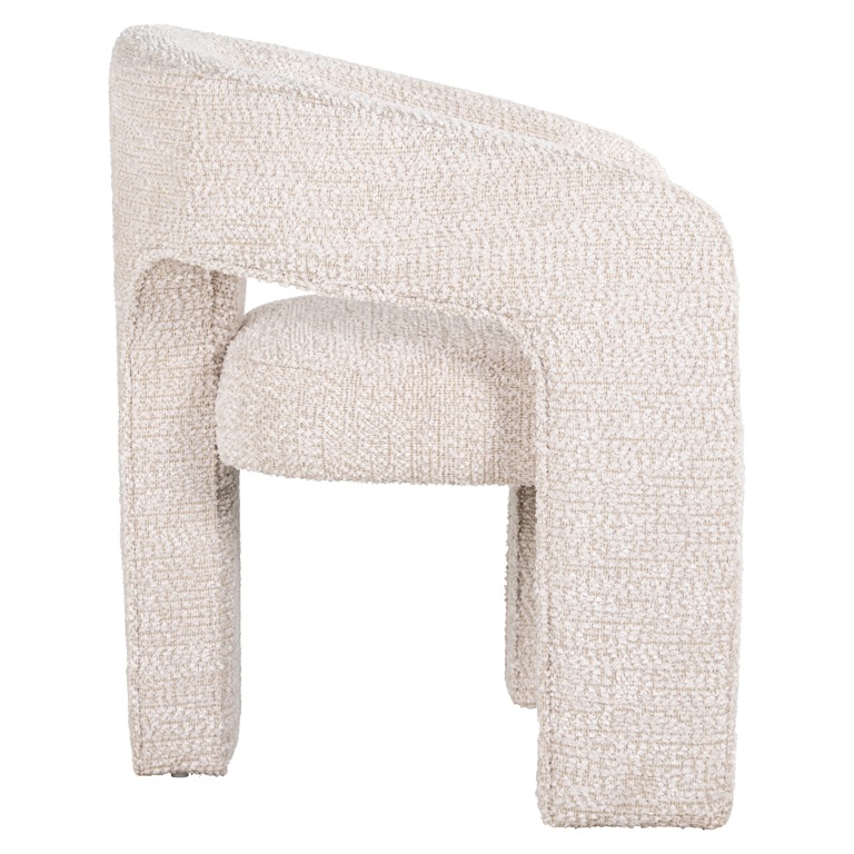 Poltrona Bellix tessuto ignifugo crema - immagine 3