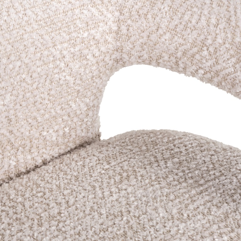 Poltrona Bellix tessuto ignifugo crema - immagine 5