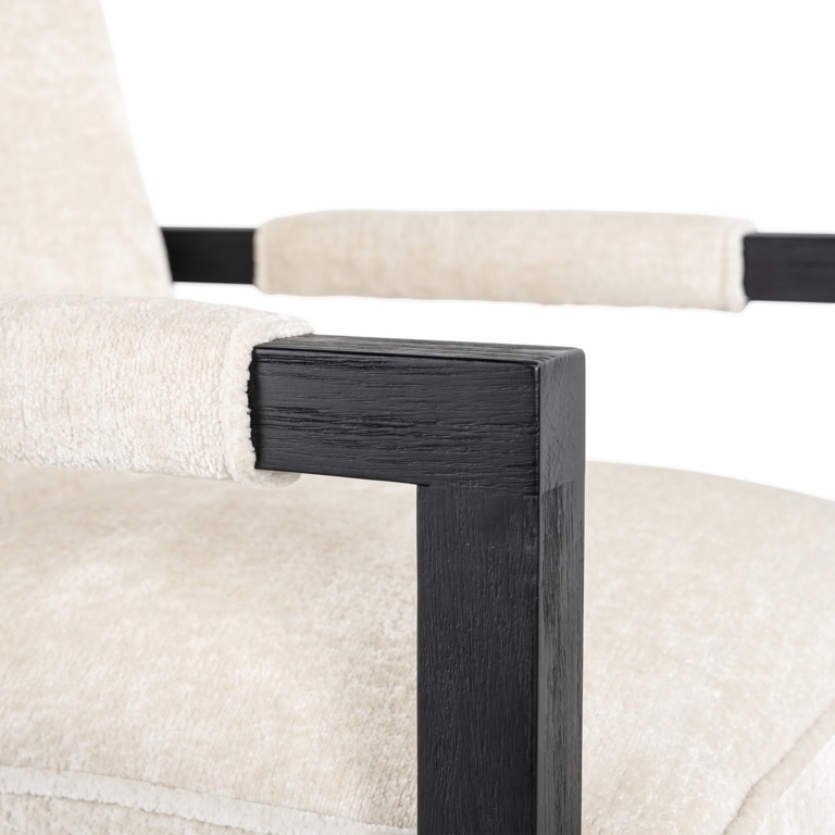 Sedia in ciniglia black & white - immagine 4