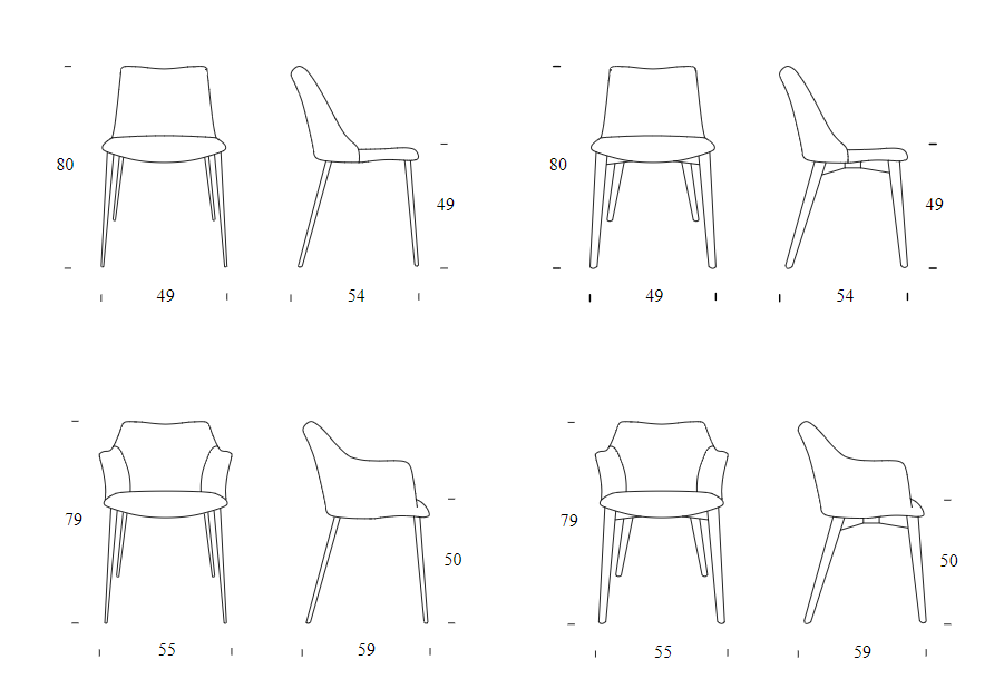 Sedia Agata Tonin Casa personalizzabile - immagine 5