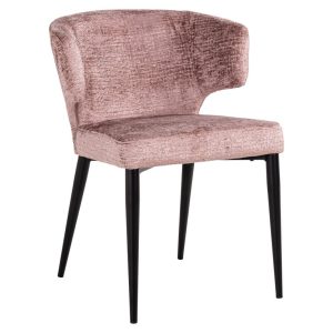 Sedia tessuto ignifugo rosa pallido