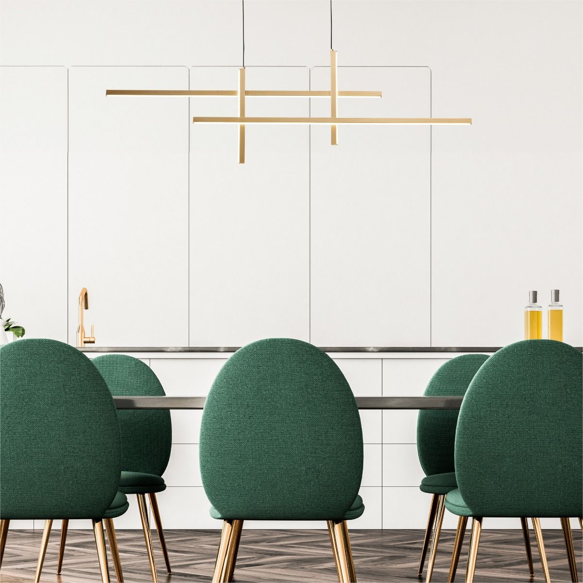 Sospensione led Edge Oro