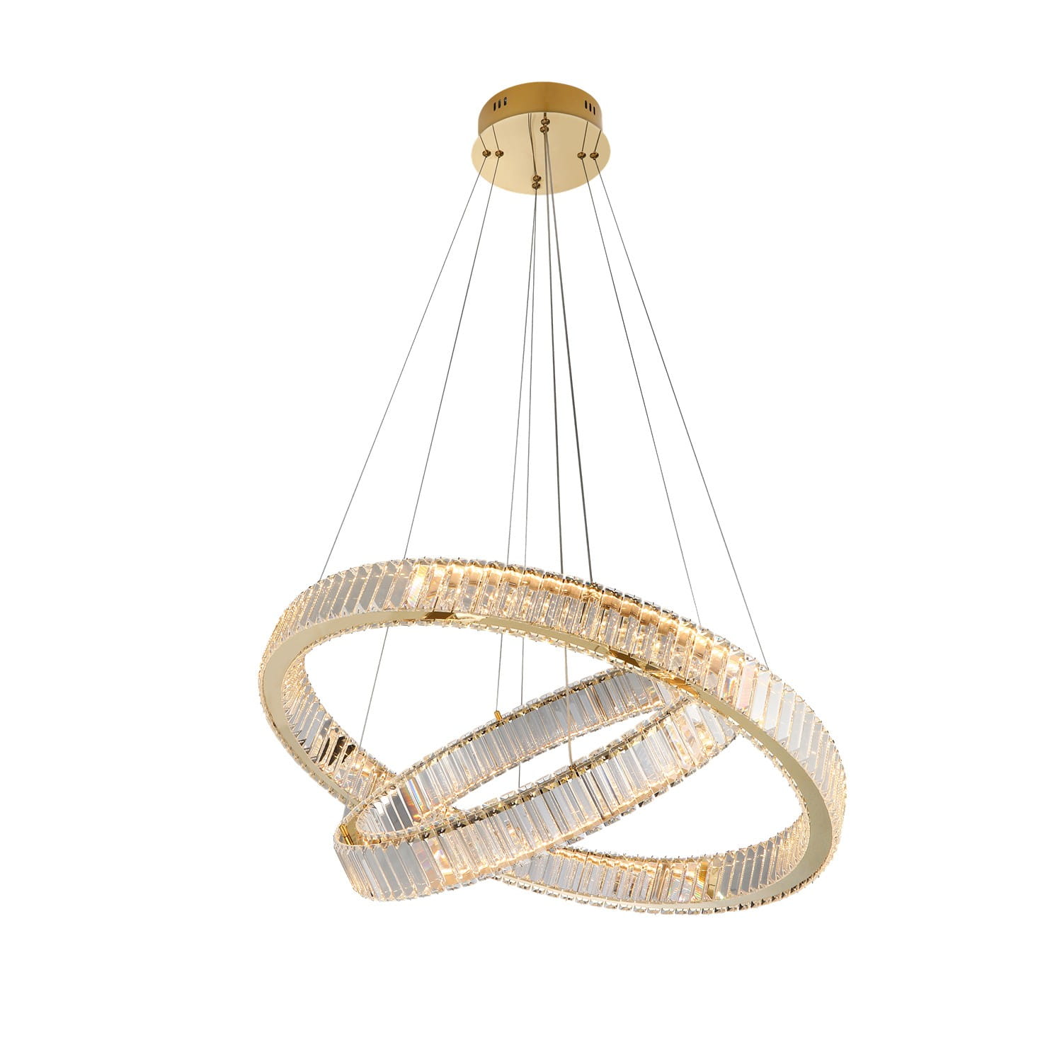 Sospensione Spark oro ⌀80/60cm regolabile